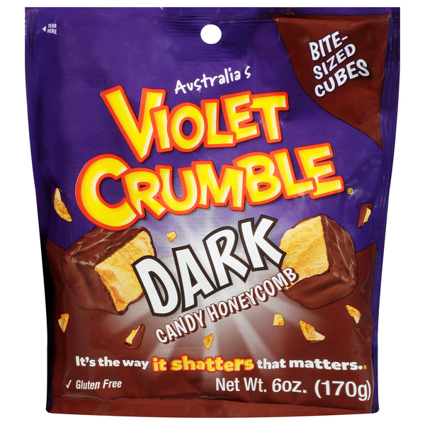 Violet Crumble Cubes, Dark Candy Honeycomb
